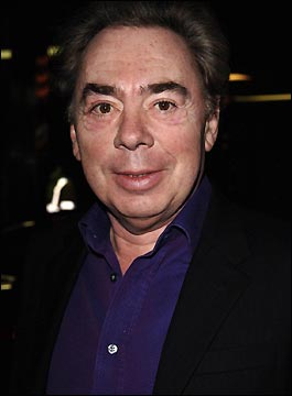 Backing Julie ... Lord Lloyd-Webber